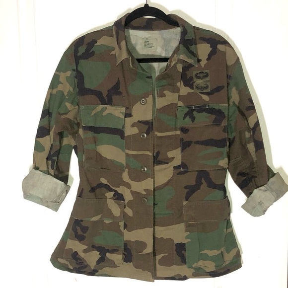 Vintage Camo Jacket Authentic Military Issued Field Jacket Unisex Camo Jacket - Picture 1 of 13